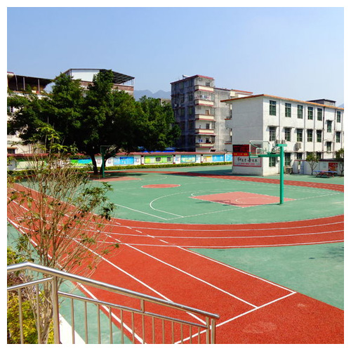房山雷公坑小学复合型塑胶跑道