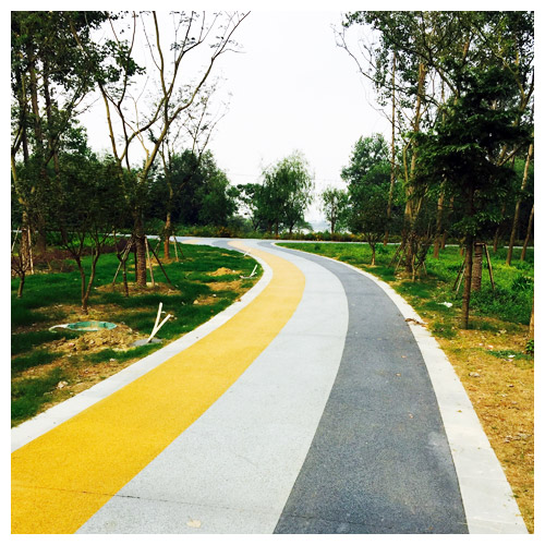 房山广陵公园彩色透水地坪